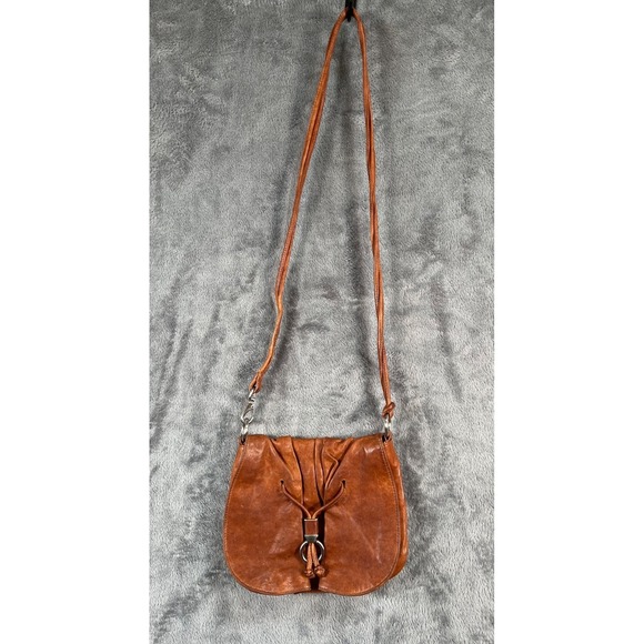Cole Haan Handbags - Vintage Cole Haan Leather Crossbody Purse Cognac Brown Saddle Bag Boho Western
